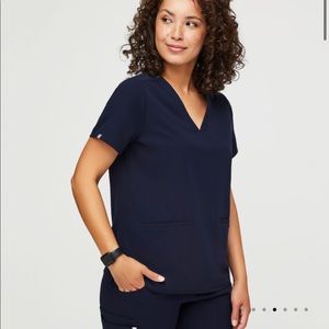 SOLD Figs Navy Casma Top